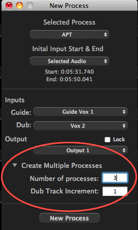 Multi Process  New Process setup